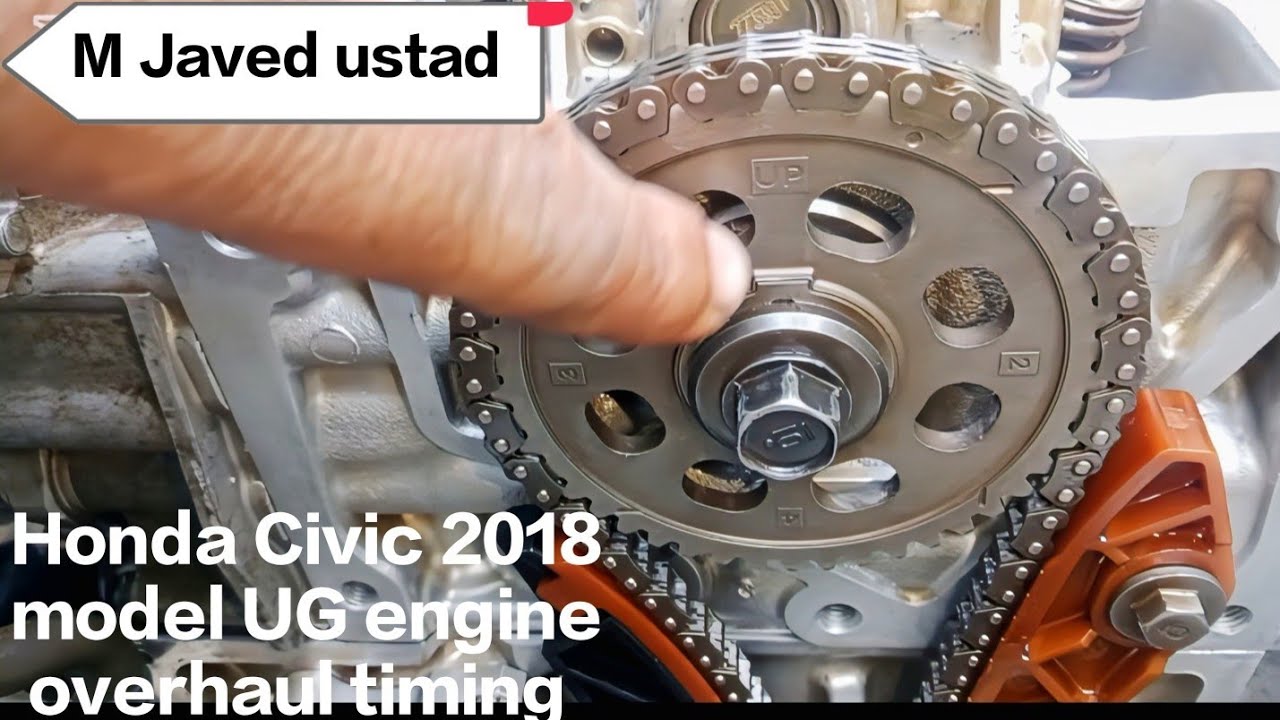 Двигатель Honda Civic UG 2018 года выпуска. Наш цех (установка ГРМ) #автомобиль
