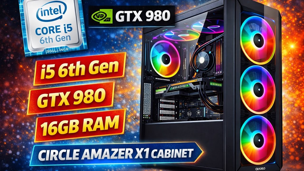 Budget Gaming PC Build in 2026🔥 i5 6th Gen + GTX 980 | Circle Amazer X1