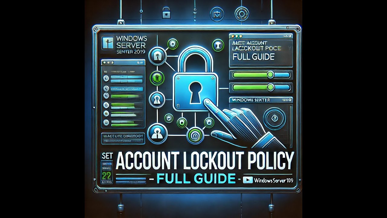 Set Account Lockout Policy in Windows Server 2019 | Active Directory & GPUpdate Demo