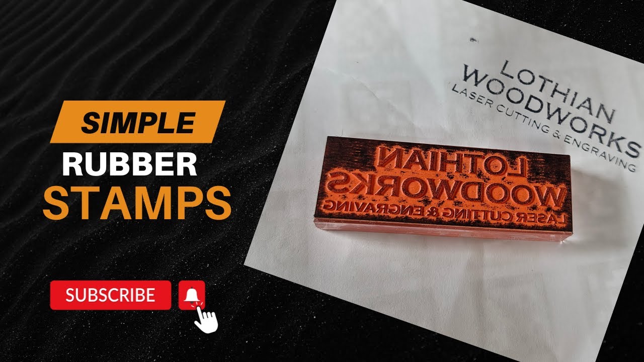 Custom Engraved Rubber Stamps – Made with Aeon Mira 9S