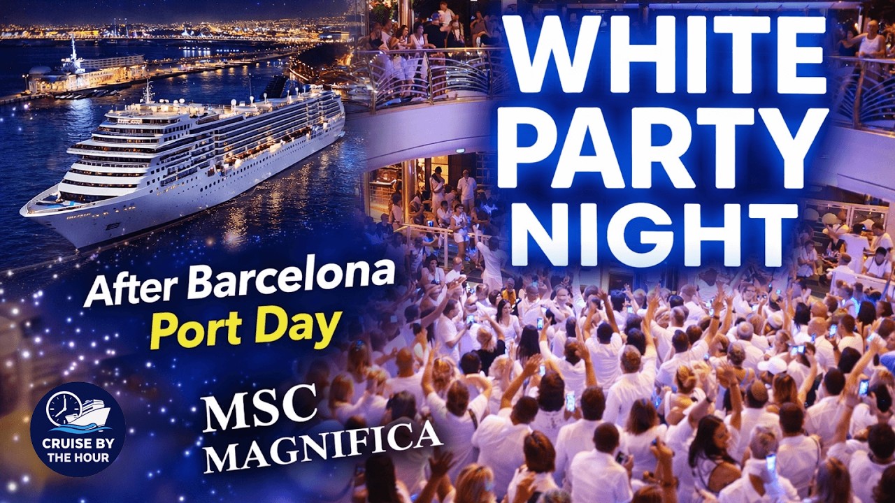 MSC Magnifica White Party Night After Barcelona Port Day