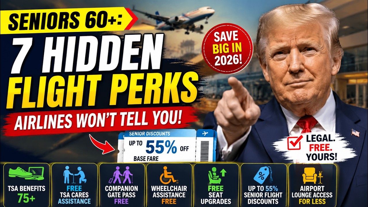 ✈️💰 Seniors 60+: 7 Hidden Flight Perks Airlines Won&rsquo;t Tell You About (Save Big in 2026!)