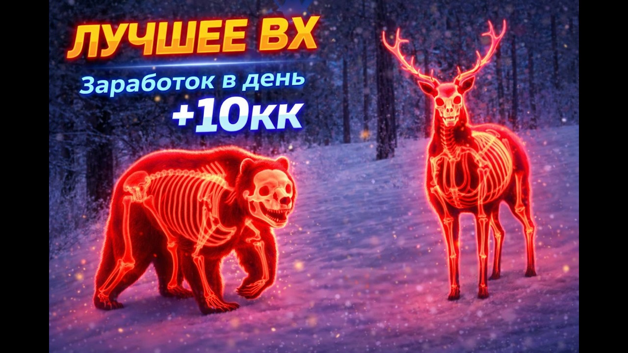 🔥 ЛУЧШЕЕ ВХ НА МЕДВЕДЕЙ И ОЛЕНЕЙ + АИМ БЕЗ ПЕРЕЗАРЯДКИ | 3 ПАТРОНА ЗА ВЫСТРЕЛ | ФАРМ +10КК В ДЕНЬ RP