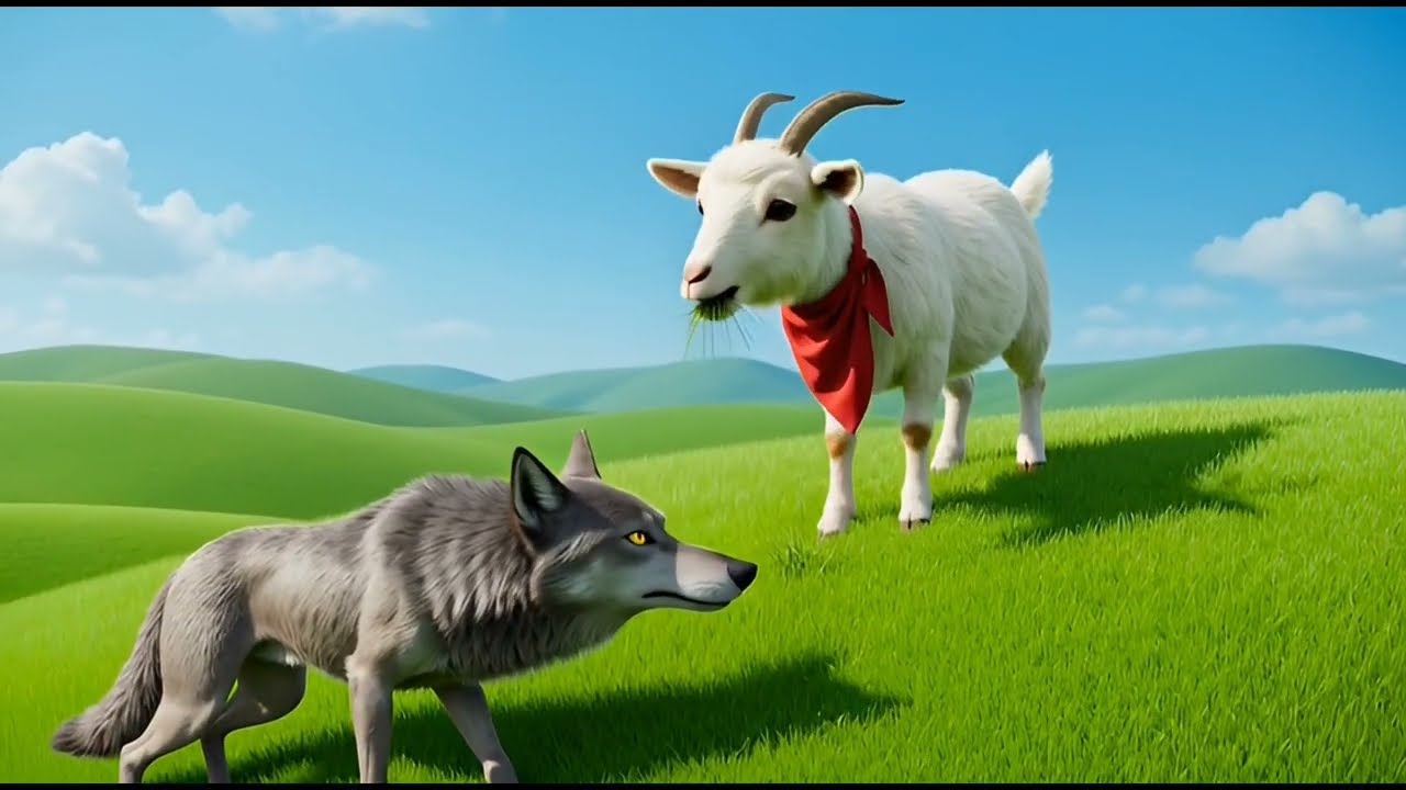 “Goat और Wolf की कहानी | मीठी बातों का ज़हर 🐐🐺”#youtubevideo 
