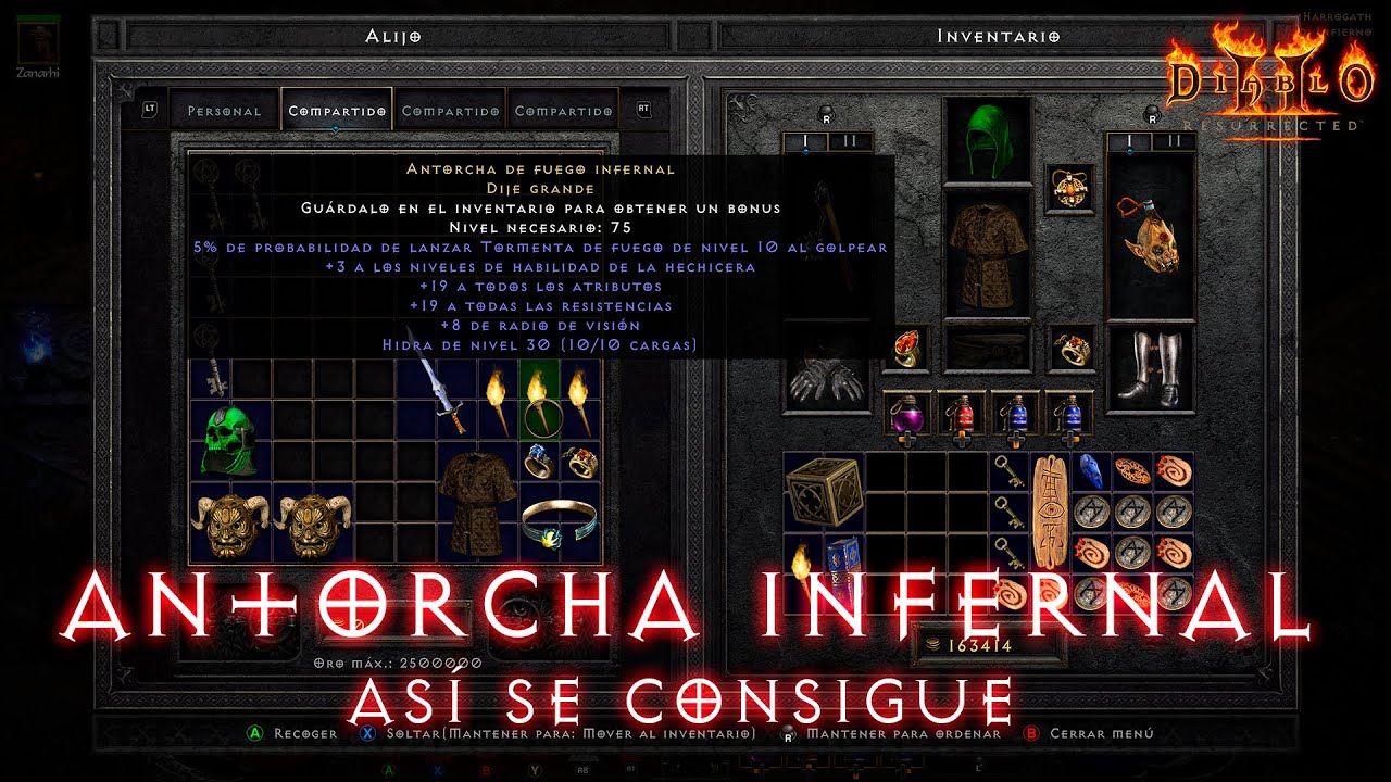 Cómo conseguir tu Antorcha Infernal en D2R