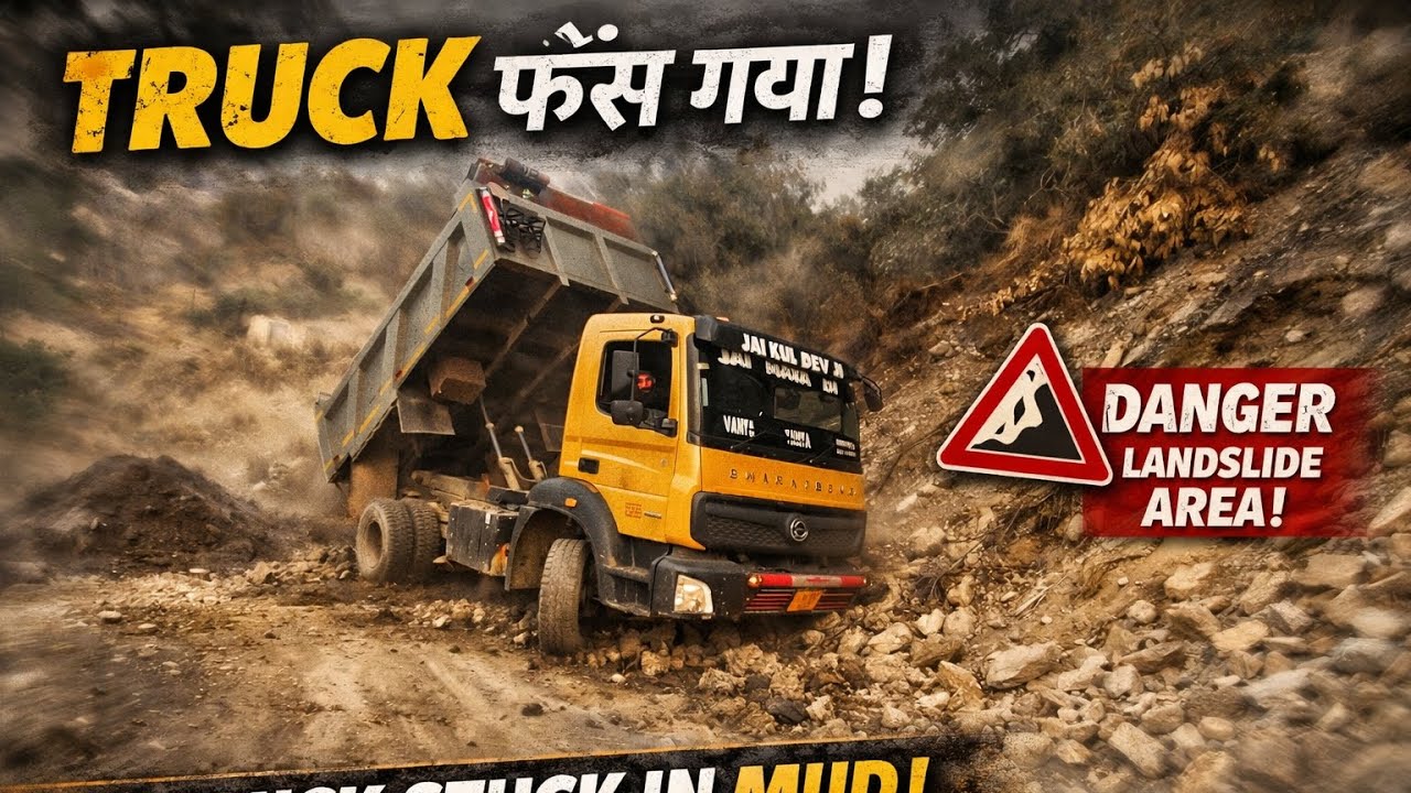 Aj toh truck fass gaya / BharatBenz truck updates with new adventure vlogs