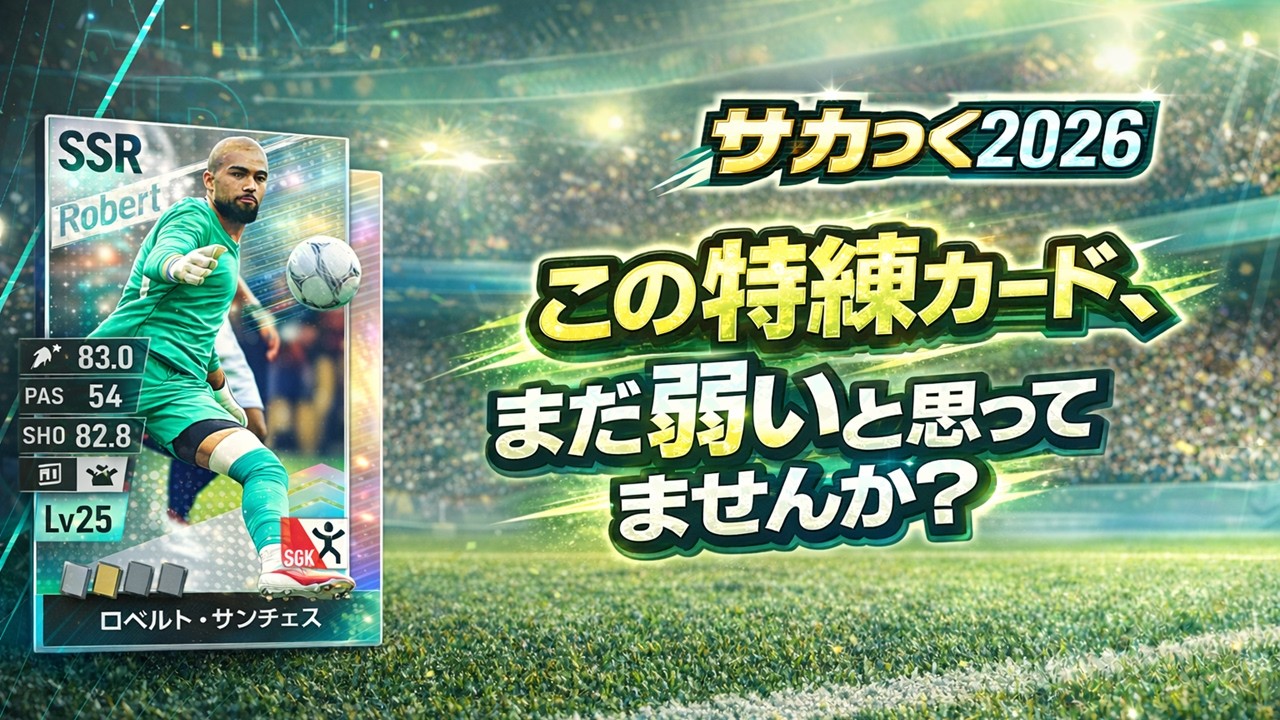 【サカつく2026】特練回数の目安！ステ溢れ防止＋サンチェス再評価