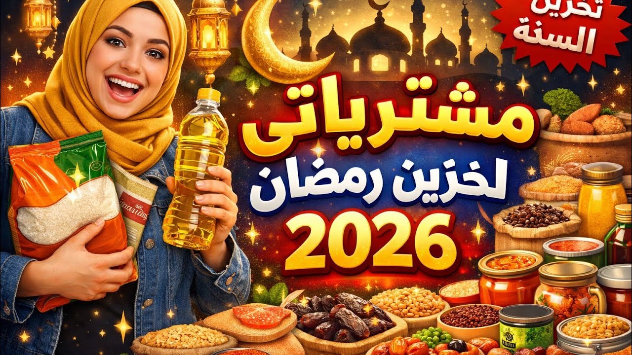 مشتريات خزين رمضان 🌙2026 بأسعار وعروض التوفير