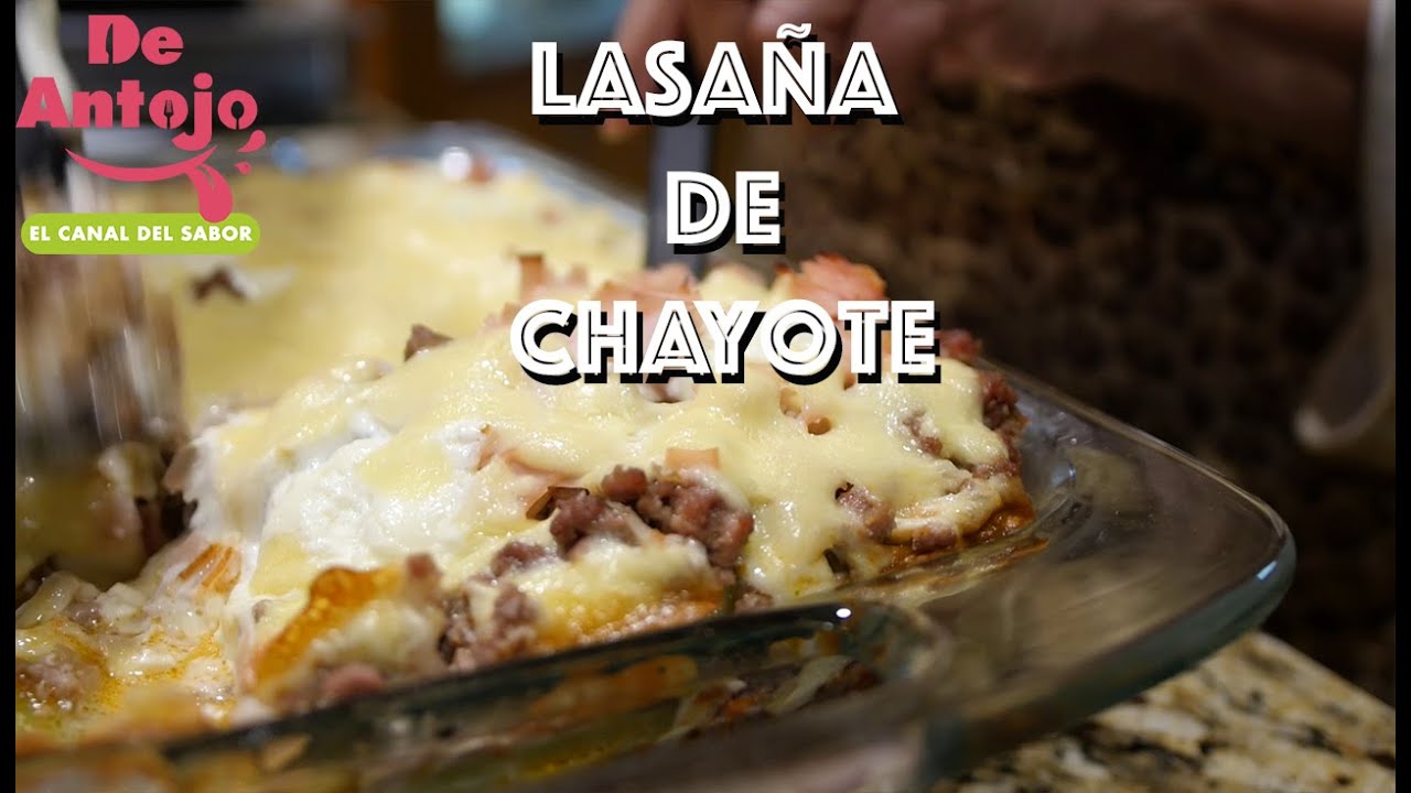 Lasaña de Chayote cero carbohidratos
