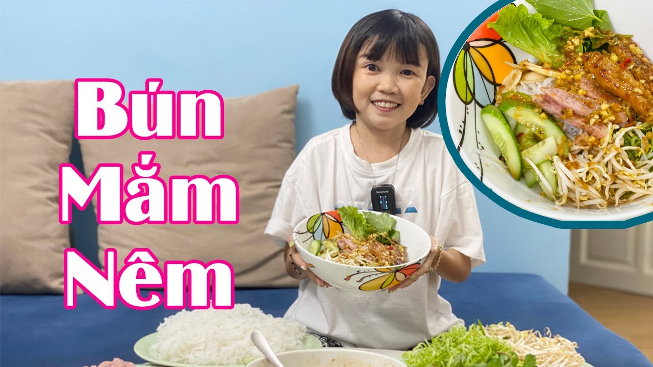 Diễm My Làm Món Bún Mắm Nêm Ninh Thuận | Thầy Giáo Tí Hon