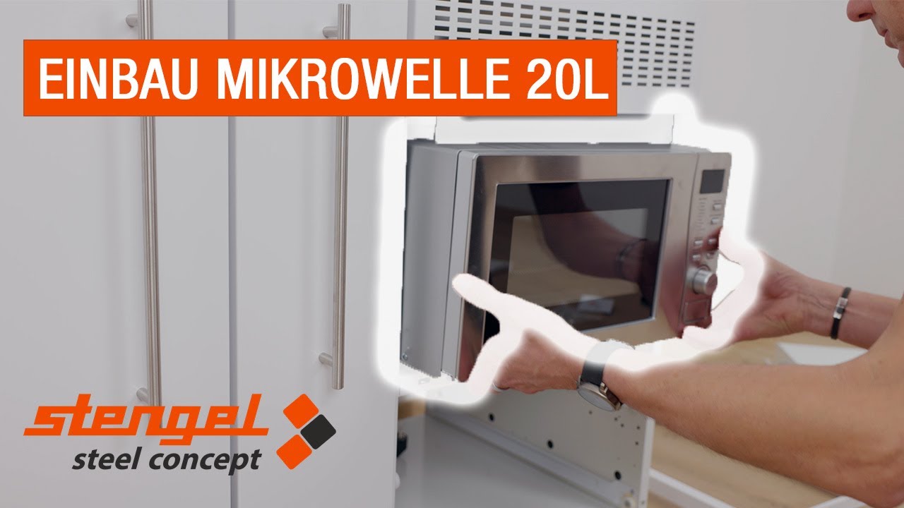 Einbau Mikrowelle 20l | Stengel Steelconcept | Minik&uuml;chen.de