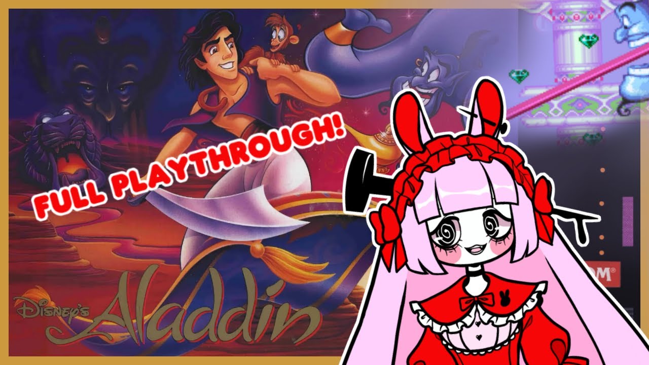 🍰♡ Bunny Beats Aladdin SNES in ONE ARABIAN NIGHT ♡ Vtuber VOD ⋆˙⟡♡