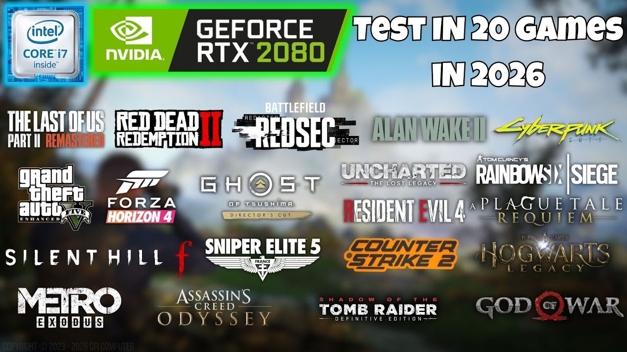 RTX 2080 - Test in 20 Games in 2026