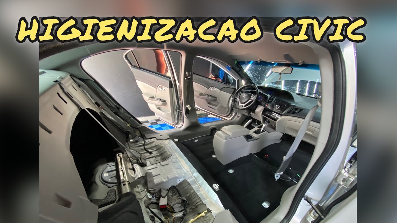 HIGIENIZACAO INTERNA HONDA CIVIC DE MARTINS ESTETICA AUTOMOTIVA