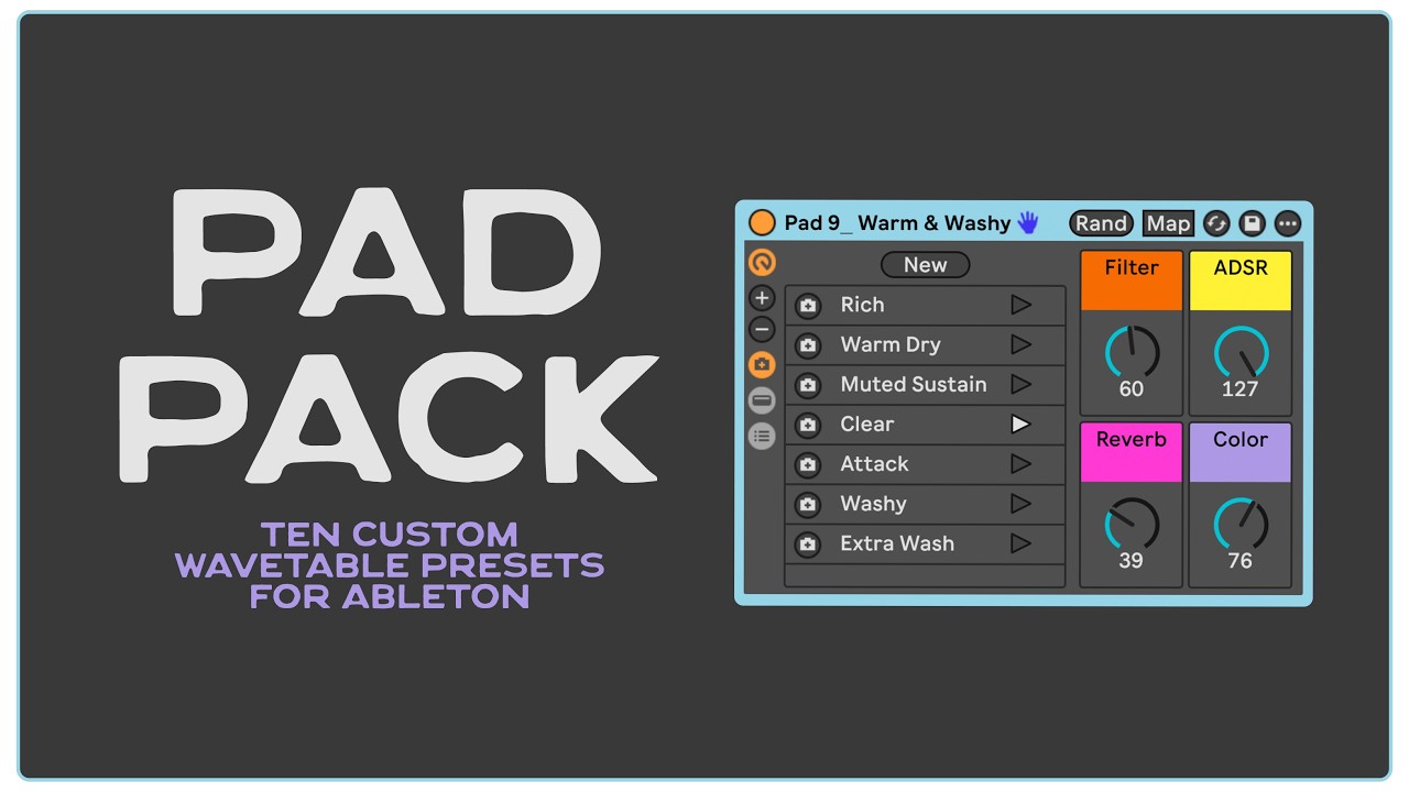 Ableton Live Wavetable Pad Pack &ndash; 10 Custom Presets for Modern Production