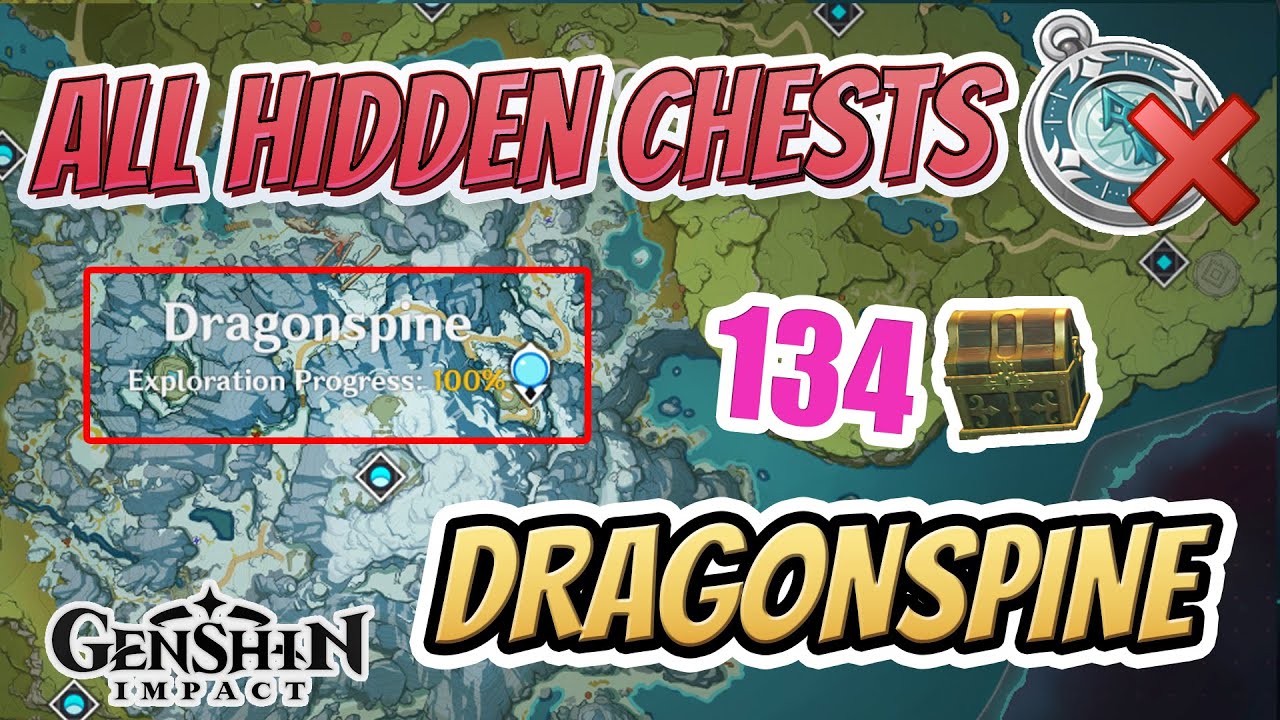 ALL HIDDEN DRAGONSPINE CHESTS | GET 100% EXPLORATION QUICK! | Genshin Impact