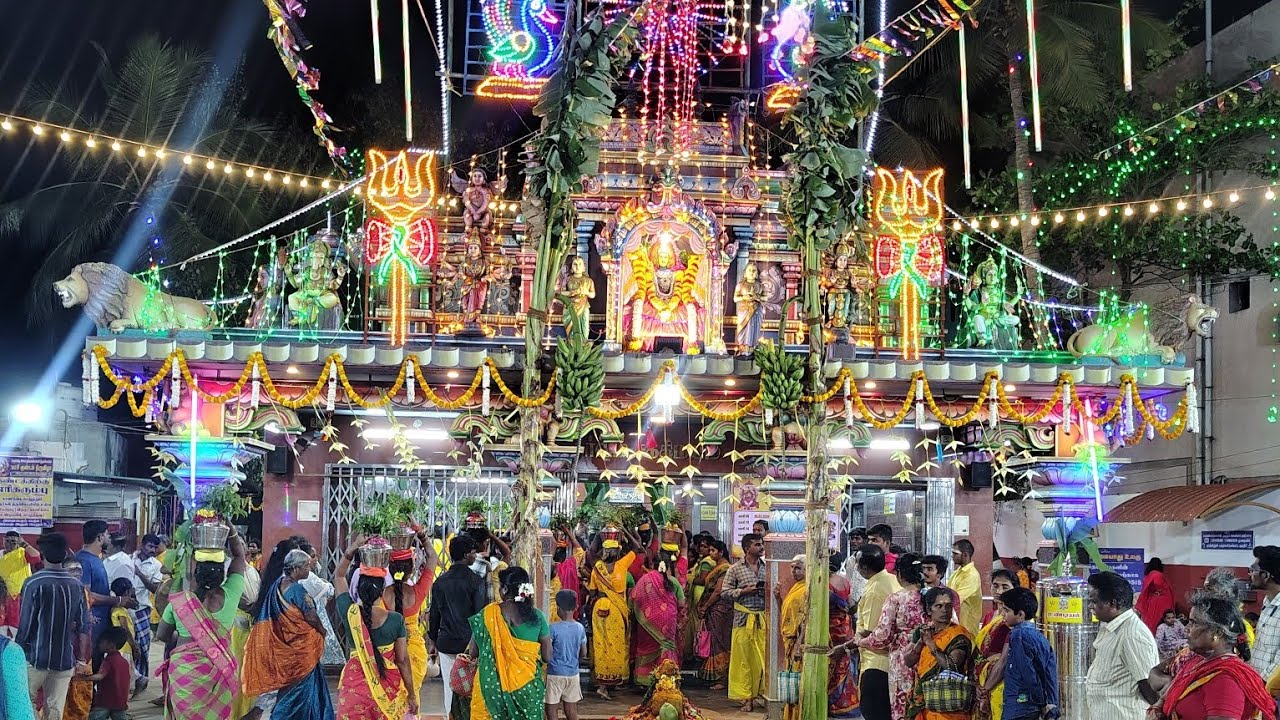 பூச்சாட்டுதல் காப்பு கட்டு மாசி குண்டம் திருவிழா திருச்செங்கோடு சின்ன ஓங்காளியம்மன் திருக்கோயில் 