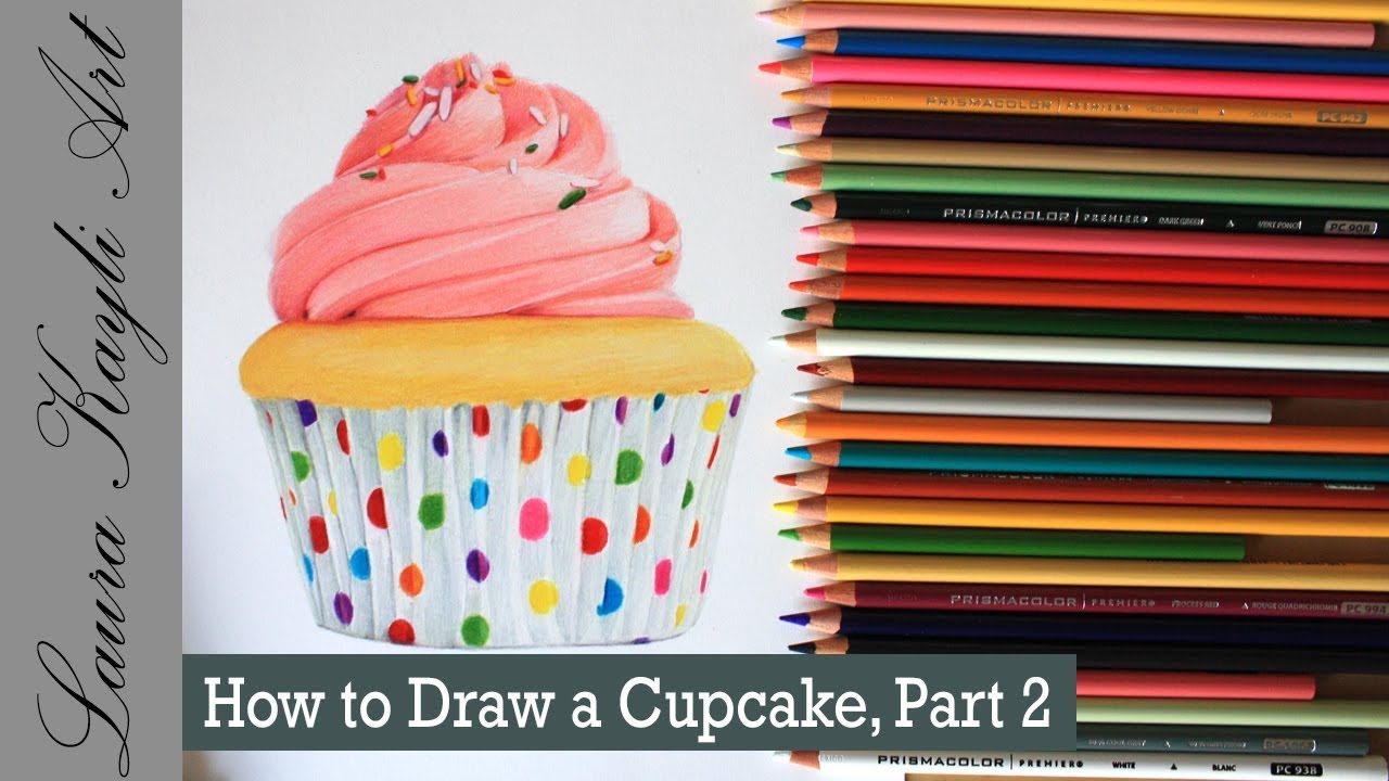 How to Draw a Cupcake Part 2