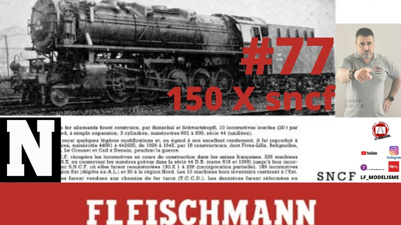 Fleischmann 714447 #77 train Electrique réseau modélisme ferroviaire diorama échelle N / 150 X SNCF