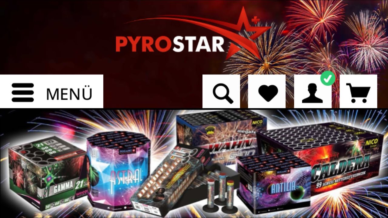 Meine Online Pyrostar Feuerwerk Bestellung