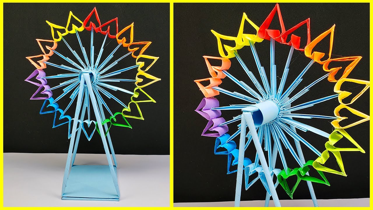 Paper hearts roulette | Ruleta de corazones que gira | Ruleta de papel Origami | Оригами