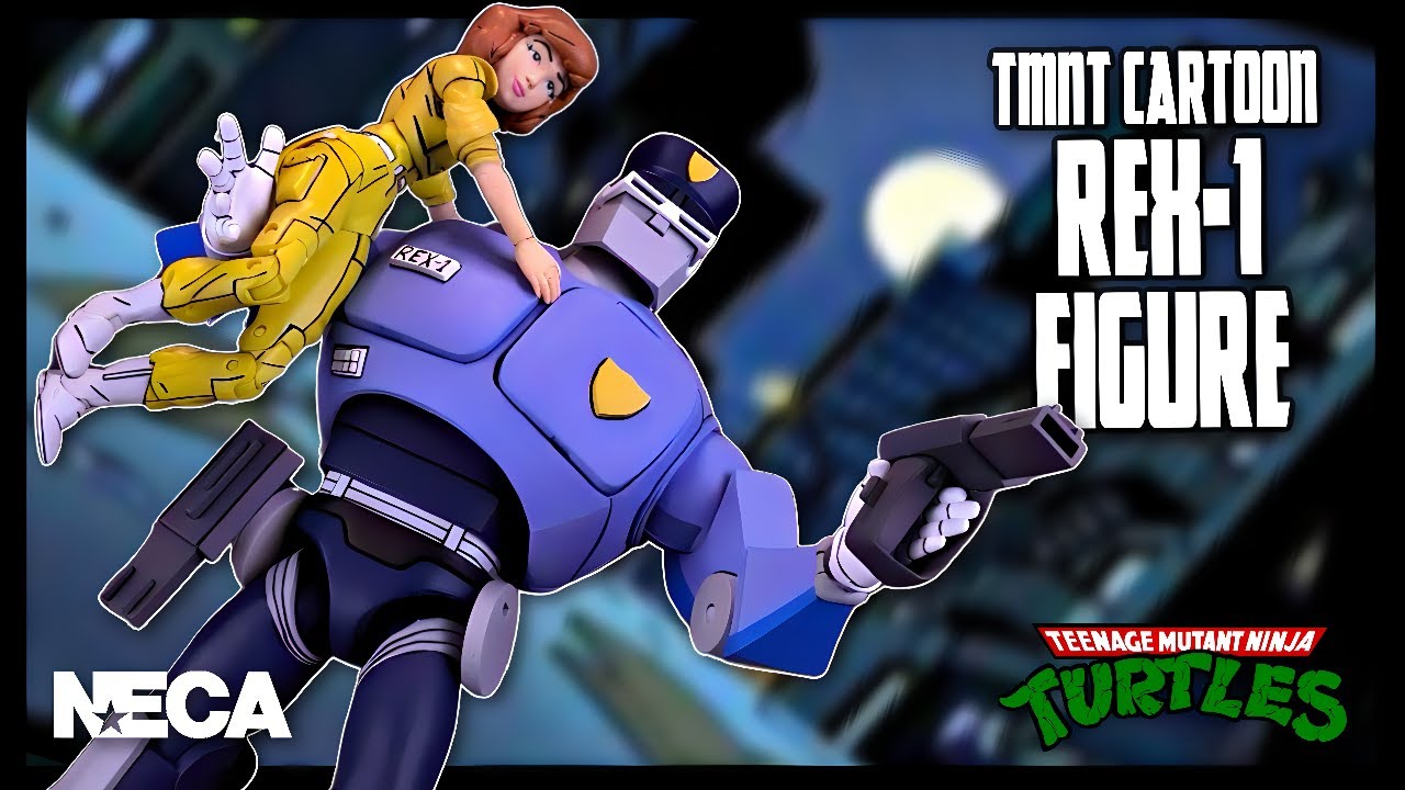 NECA Teenage Mutant Ninja Turtles Cartoon Rex-1 Figure @The Review Spot