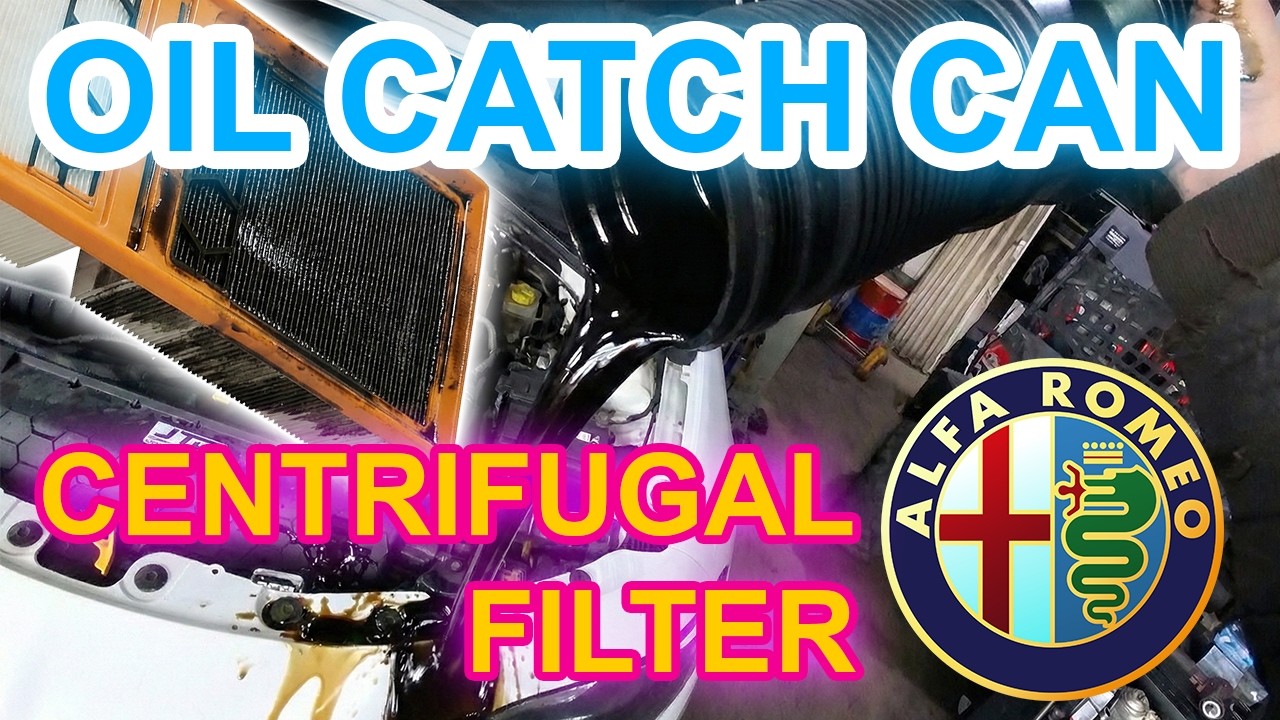Giulia 2.2 oil soaked intake and filter - Catch can + Centrifugal filter install mod