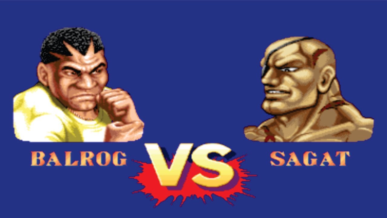 Balrog Vs Sagat Street Fighter ll (Hardest) Battle Match (Street Fighter Lovers)