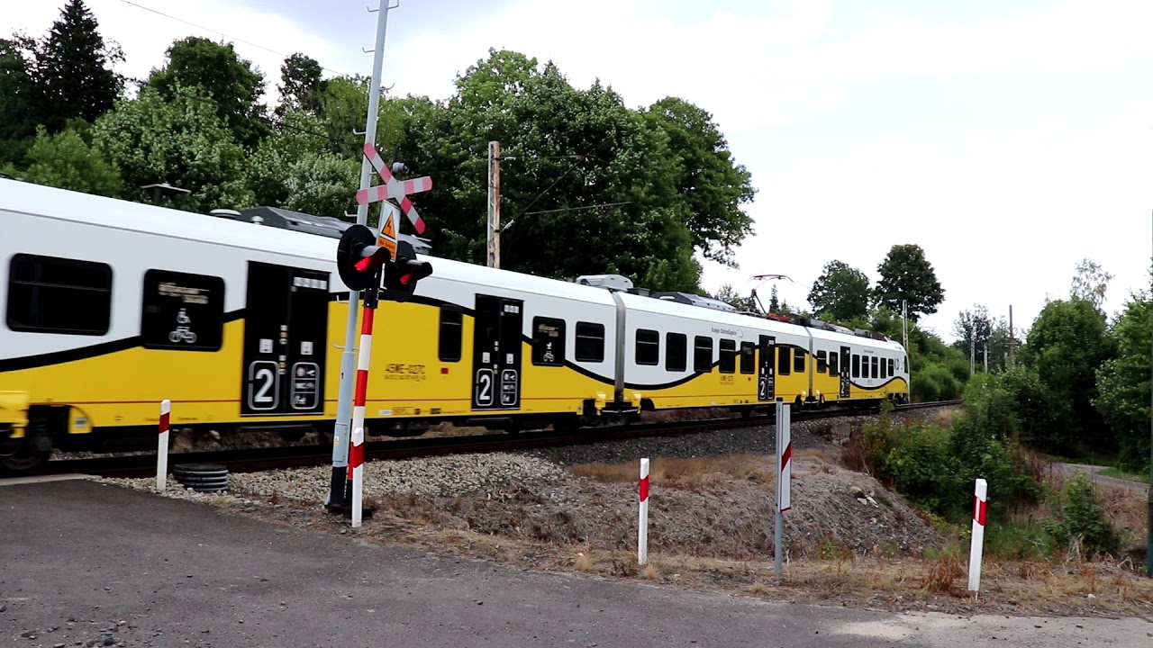 Železniční přejezd Górzyniec (PL) (9. 7. 2018)