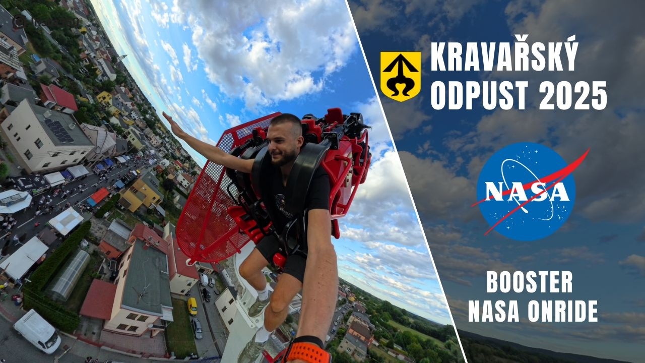 Atrakce Booster NASA Onride Insta360 x4 | Kravařský odpust 2025