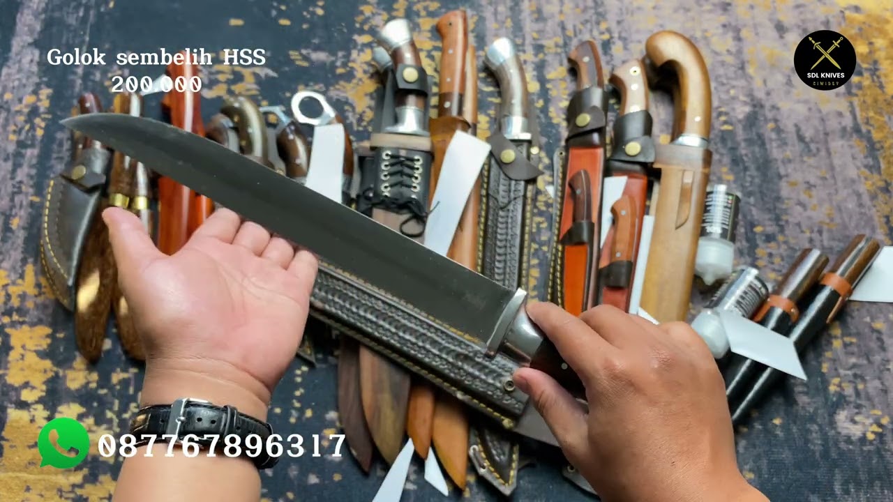 ready!!! golok sembelih super tajam,pisau seset kulit sapi,pisau skinner#goloksembelihsupertajam