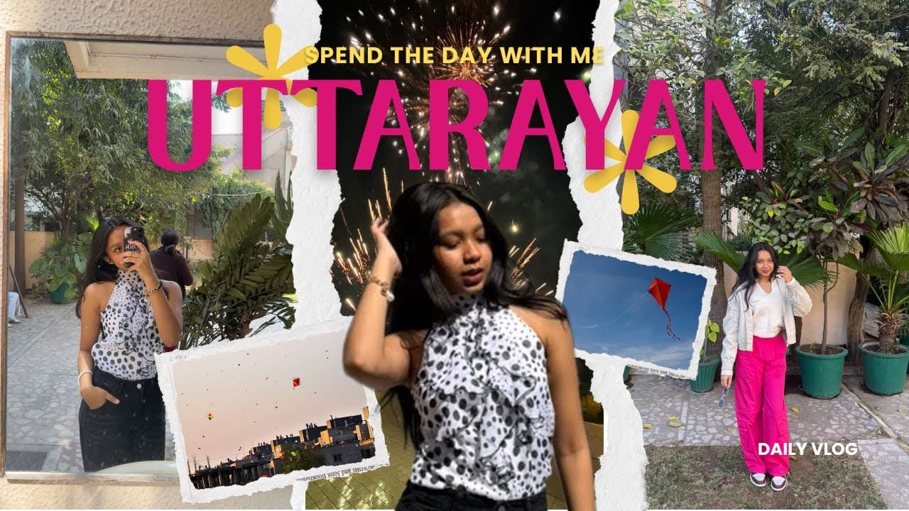 Uttarayan 2026- No plan, friends, Full Vibes🥳, Dance💅 | vlog8 Navya Patel