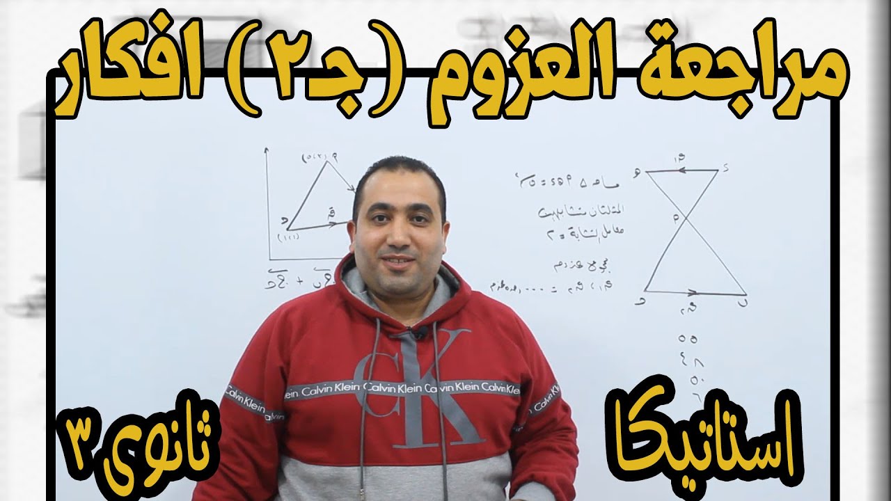 مراجعة نهائية استاتيكا العزوم (الجزء الثانى ) افكار الصف الثالث الثانوى 2021