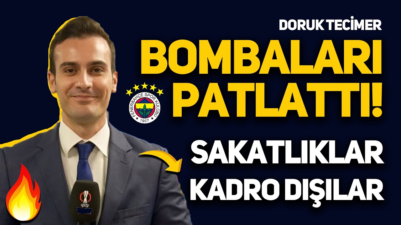 SON DAKİKA, FENERBAHÇE MUHABİRİ SON GELİŞMELERİ AKTARDI, KADRO DIŞI KALANLAR, SAKATLIKLAR!