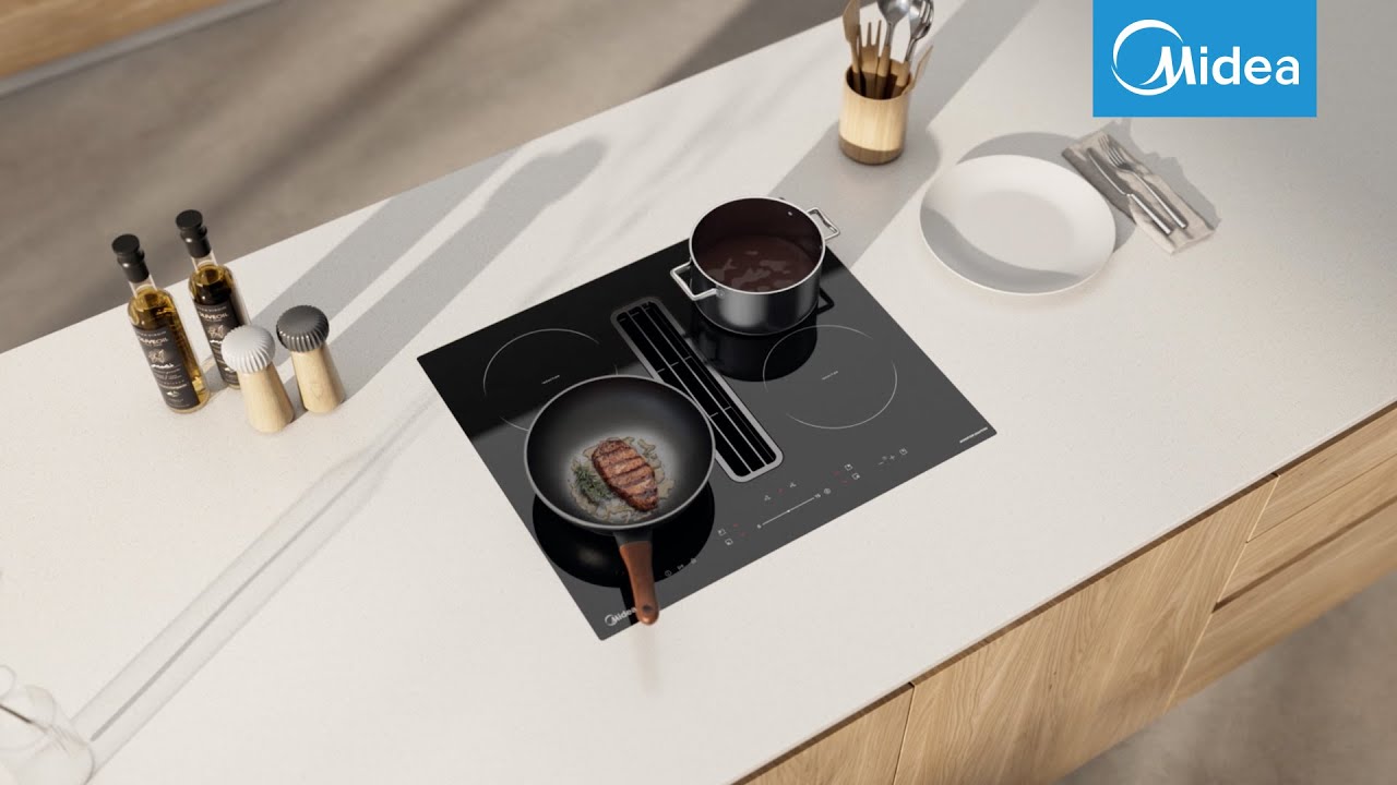 Pro Cooking HACK! Midea Flow-in Induction Hob: Say Goodbye to Burnt Food with Even-Pro Tech! 🧑‍🍳