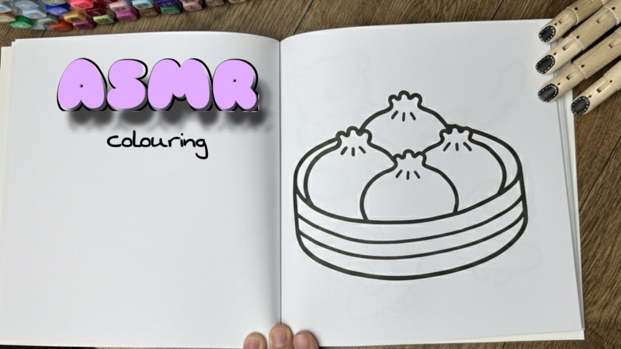 ASMR | 🥟 colorea conmigo Coco Wyo Food Drink SWEETS #coloring #ohuhumarkers