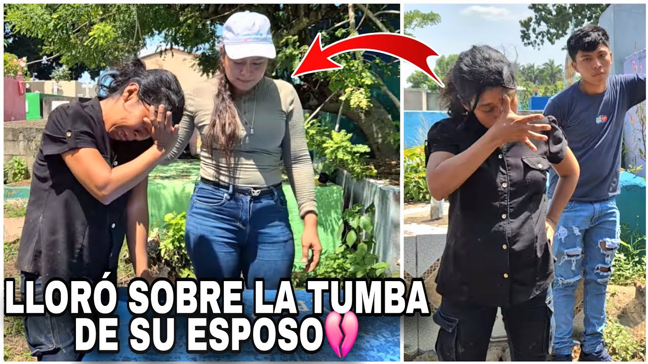 No Aguantó Más el Dolor Rompió en Llanto Sobre la Tumb4 de su Esposo😭💔