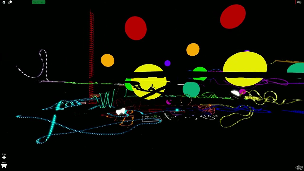 Create a Cart Ride! Rainbow Cart Ride in Space! [Roblox] #rowdeez