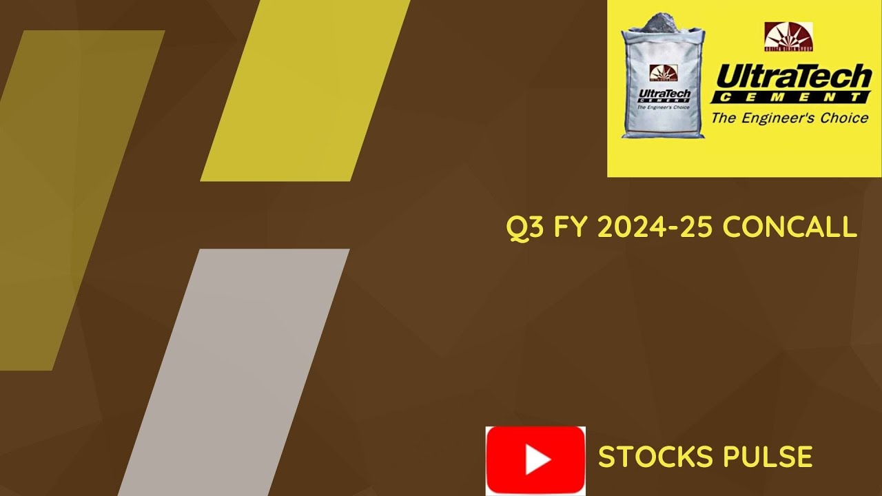 Ultratech Cement  Q3FY25 Quarterly Earnings Concall.           #ultratechcement #q3results2025