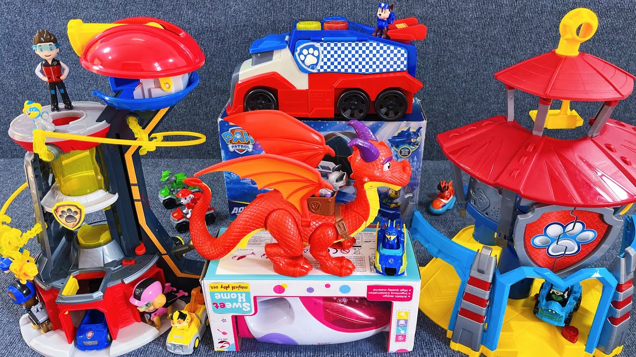 14 minutes unboxing experience, cool paw patrol toys videos, puppy rescue series ASMR | Review toys