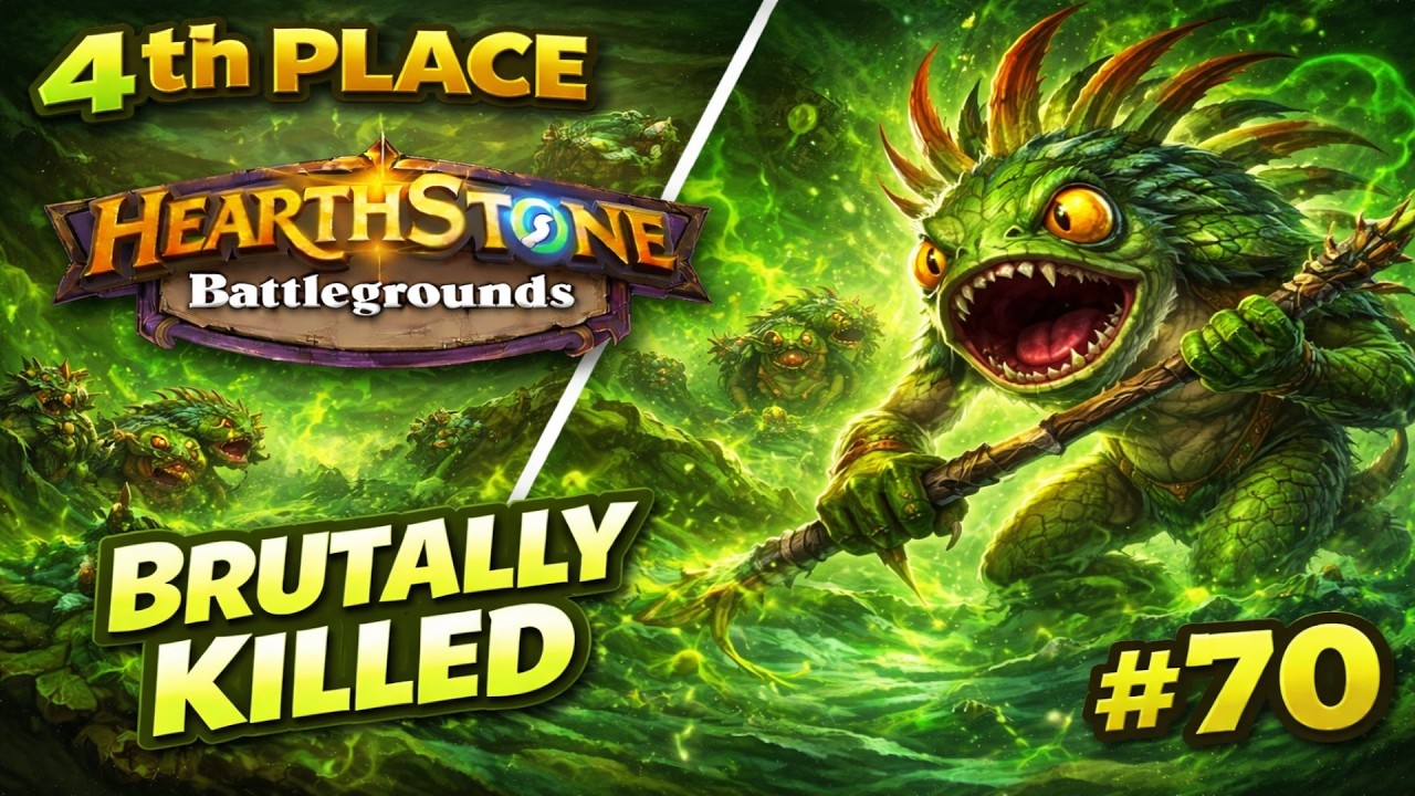 Brutally Destroyed at the End 💀 | Murlocs | 4th Place | Battlegrounds #70