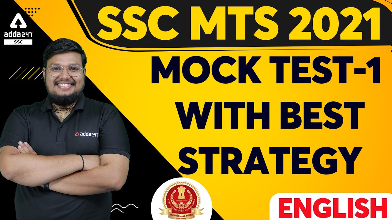 SSC MTS 2021 | English | Mock Test #1 | English For SSC MTS Preparation