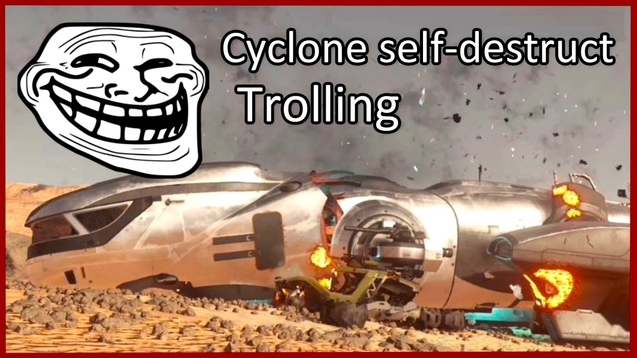 3.11 Cyclone self-destruct trolling - hilarious!