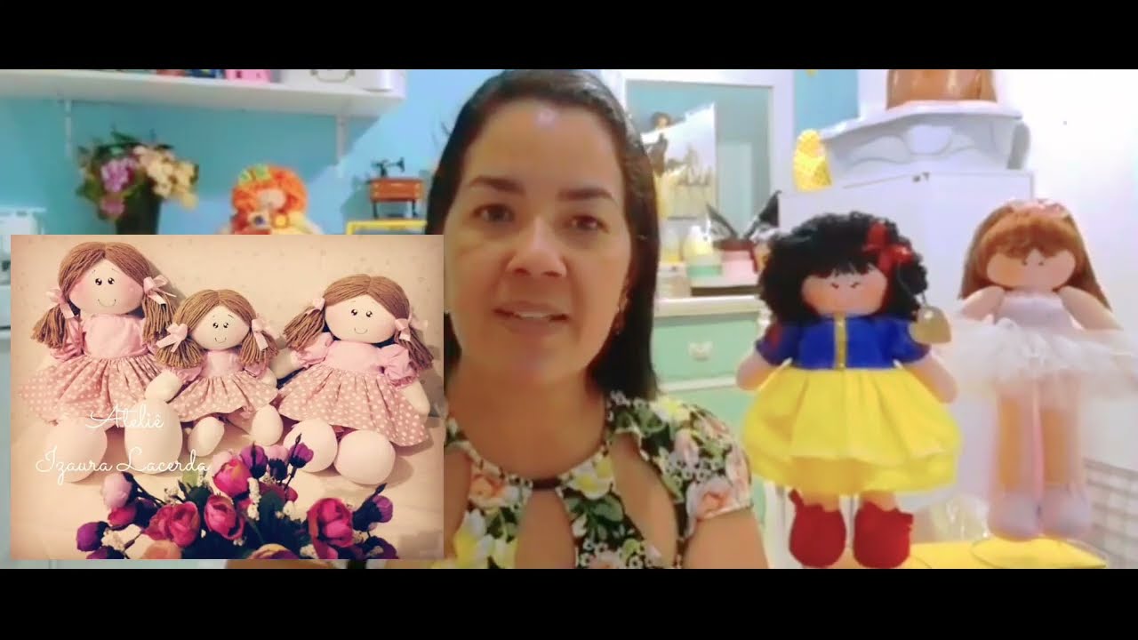 APRENDA A FAZER UM LINDO VESTIDO DA BRANCA DE NEVE PARA SUA BONECA.