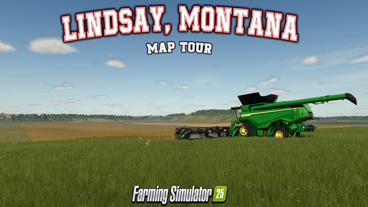 LINDSAY, MONTANA!! NEW MOD MAP! (TOUR/REVIEW!) Farming Simulator 25