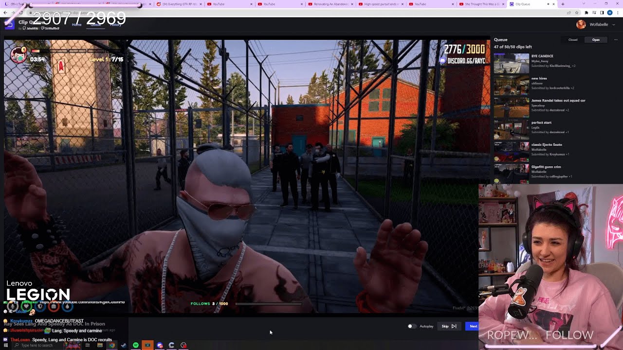 Wolfabelle REACTS to Rust, GG, Mandem and Other NoPixel Clips