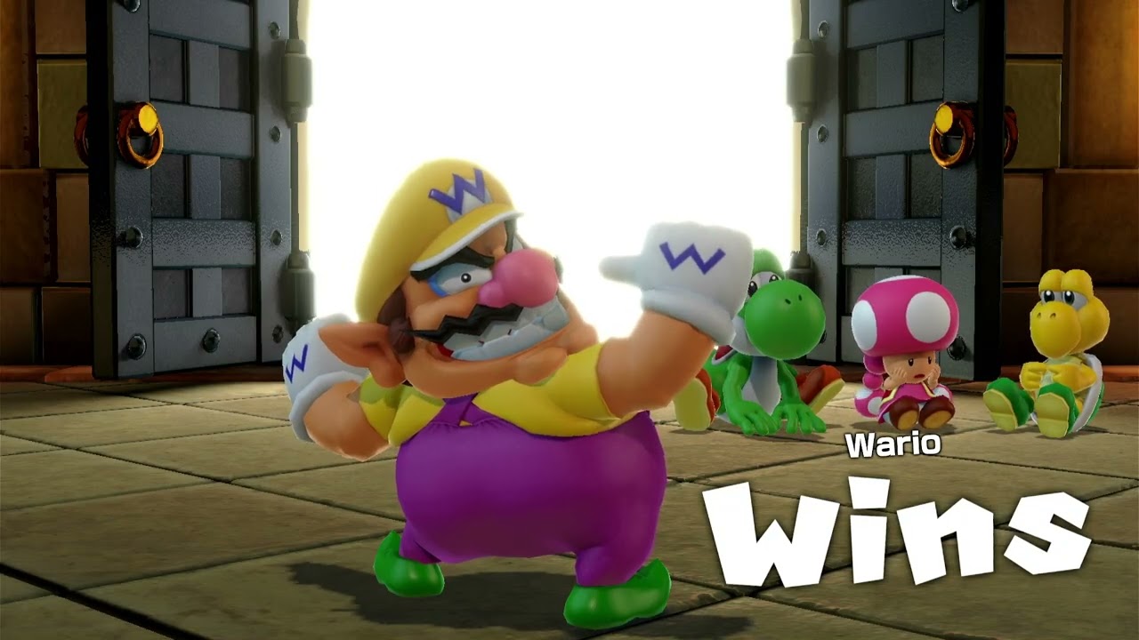 Super Mario Party Jamboree King Bowser's Keep Wario vs Toadette vs Koopa vs Yoshi