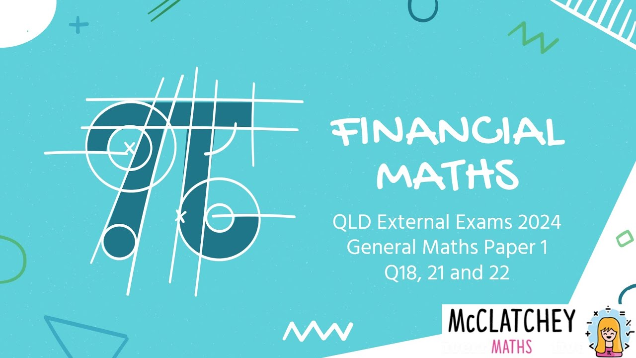 2024 External Exams QLD General Maths Paper 1: Finance