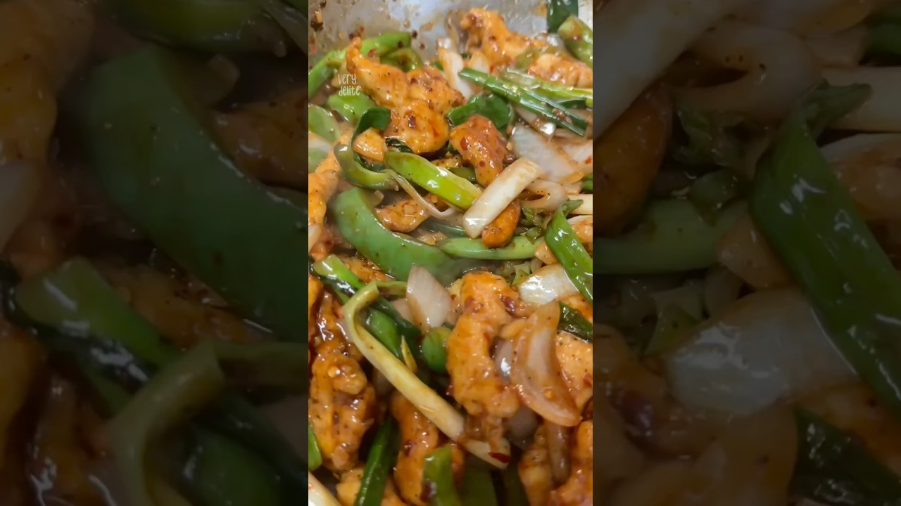 Mongolian chicken stir-fry ￼