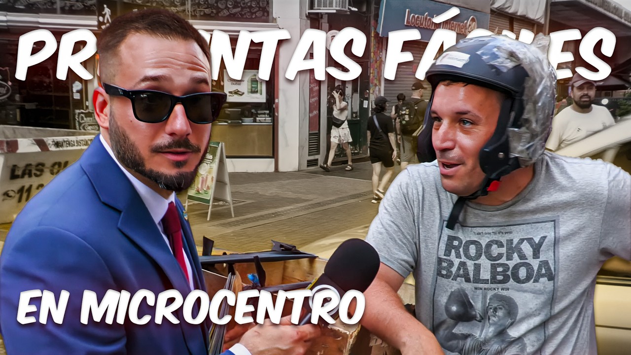 PREGUNTAS FÁCILES en MICROCENTRO #tomimunaretto #preguntasfáciles
